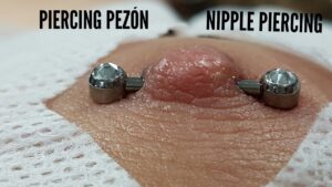 poner un piercing en el pezón